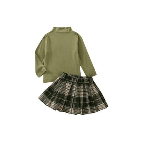 Gwiyeopda Toddler Girls Outfits Turtleneck Long Sleeve Knitted Tops + Preppy Style Plaid Mini Pleated Skirt Cute Set
Gwiyeopda Toddler Girls Outfits Turtleneck Long Sleeve Knitted Tops + Preppy Style Plaid Mini Pleated Skirt Cute Set