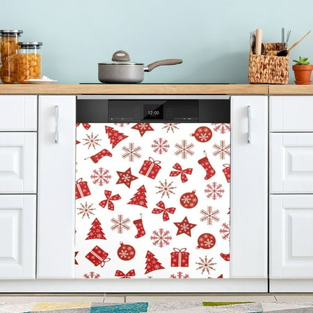 Christmas with Red on White Dishwasher Magnet Cover Magnetic Dishwasher Refrigerator Sticker Door Home Decorative Art Kitchen Panel Decal 23x26 Inch
Christmas with Red on White Dishwasher Magnet Cover Magnetic Dishwasher Refrigerator Sticker Door Home Decorative Art Kitchen Panel Decal 23x26 Inch