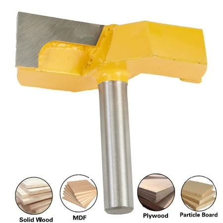 8mm Shank Bottom Cleaning Router Bit Plate Flattening Woodworking Tool
