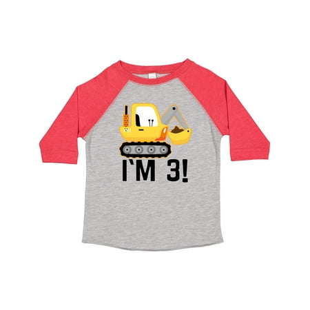 Inktastic 3rd Birthday Construction Party Boy Outfit Gift Toddler Boy Girl T-Shirt