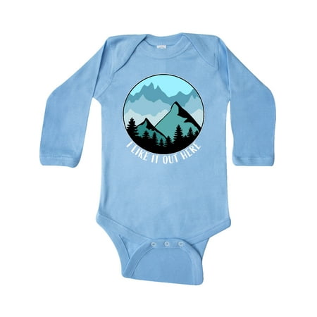 Inktastic I Like It Out Here Mountains in Blue Gift Baby Boy or Baby Girl Long Sleeve Bodysuit
Inktastic I Like It Out Here Mountains in Blue Gift Baby Boy or Baby Girl Long Sleeve Bodysuit