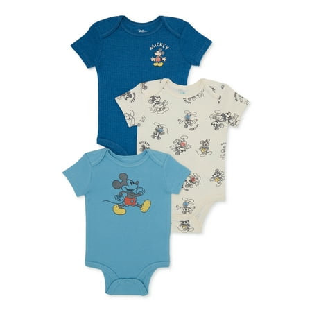 Disney Mickey Mouse Baby Boys Bodysuit 3-Pack Sizes 0-24 Months
Disney Mickey Mouse Baby Boys Bodysuit 3-Pack Sizes 0-24 Months