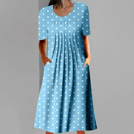cllios Summer Dresses for Women 2023 Print Sundress Short Sleeve Hawaiian Dress Crew Neck Flowy Dress for Beach Vacation
cllios Summer Dresses for Women 2023 Print Sundress Short Sleeve Hawaiian Dress Crew Neck Flowy Dress for Beach Vacation