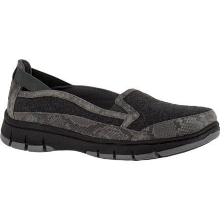 Easy Street Women s Kacey Flat Grey Flannel/Snake 6.5 N US