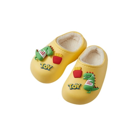 Kesitin Unisex-Child Lightweight Plush Lining House Slipper Indoor Waterproof Clog Slippers Cozy Cartoon Winter Shoe Yellow 11.5C
Kesitin Unisex-Child Lightweight Plush Lining House Slipper Indoor Waterproof Clog Slippers Cozy Cartoon Winter Shoe Yellow 11.5C