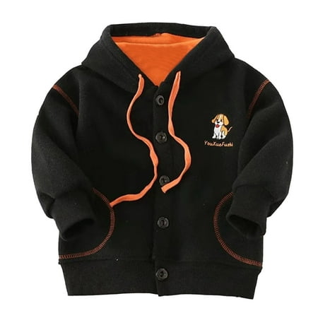 WZHKSN Toddler Kids Girls Black Casual Jacket
