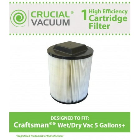 Replacement Cartridge Filter Fits Craftsman Wet\/Dry Vac 5 Gallons & Larger