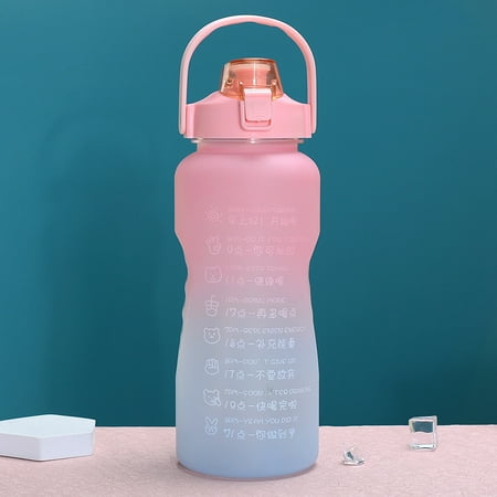 1.5/2L Leakproof Tritran BPA Free Water Bottle with Motivational Time Marker Daily Use for Fitness and Outdoor Sport 1.5L Pink Blue Gradient
1.5/2L Leakproof Tritran BPA Free Water Bottle with Motivational Time Marker Daily Use for Fitness and Outdoor Sport 1.5L Pink Blue Gradient