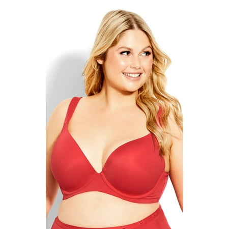 Avenue Women s Plus Size Fashion Plunge Bra