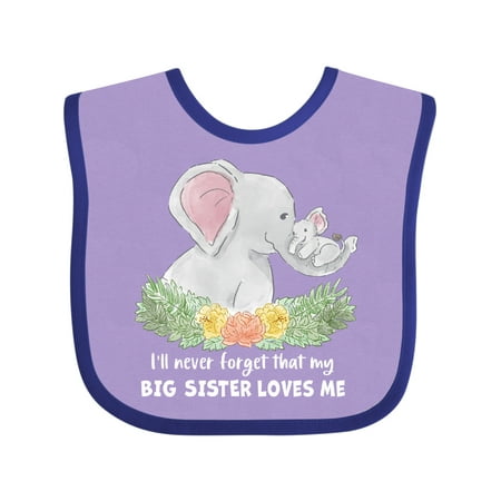 Inktastic I ll Never Forget That My Big Sister Loves Me Cute Elephants Gift Baby Boy or Baby Girl Bib
Inktastic I ll Never Forget That My Big Sister Loves Me Cute Elephants Gift Baby Boy or Baby Girl Bib