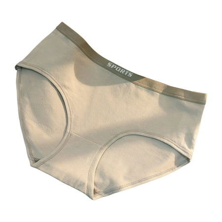 PERZOE Panties Women Panties Solid Color Mid Waist Letter Print Elastic No Constraint Protective Soft Cotton Fitness Lady Underpants Inner Wear Clothes
PERZOE Panties Women Panties Solid Color Mid Waist Letter Print Elastic No Constraint Protective Soft Cotton Fitness Lady Underpants Inner Wear Clothes