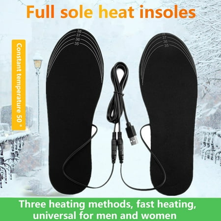 Yirtree 1 Set EVA Heated Insoles USB Charging Cuttable Unisex Large Heating Area Electric Insoles for Daily Life
Yirtree 1 Set EVA Heated Insoles USB Charging Cuttable Unisex Large Heating Area Electric Insoles for Daily Life