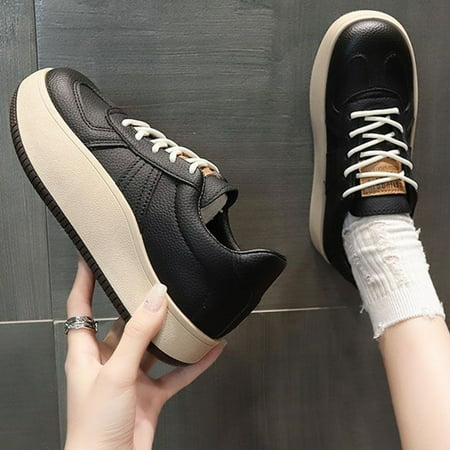 Augper Thick Bottom Bread Shoes Women s Shoes Thick Bottom Retro Casual Board Shoes Round Toe Tied Sneakers Thick Casual Shoes Board Shoes
Augper Thick Bottom Bread Shoes Women s Shoes Thick Bottom Retro Casual Board Shoes Round Toe Tied Sneakers Thick Casual Shoes Board Shoes