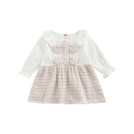 Yinyinxull Lovely Newborn Baby Girls Princess Dress Long Sleeve Buttoned Bowknot Doll Collar Clothes Sets Pink 3-6 Months
Yinyinxull Lovely Newborn Baby Girls Princess Dress Long Sleeve Buttoned Bowknot Doll Collar Clothes Sets Pink 3-6 Months