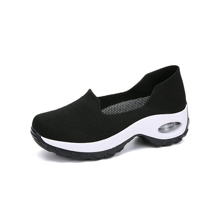 Rotosw Women Casual Shoes Slip On Sneakers Platform Flats Nonslip Air Cushion Dance Sneaker Running Lightweight Athletic Shoe Black 6.5
Rotosw Women Casual Shoes Slip On Sneakers Platform Flats Nonslip Air Cushion Dance Sneaker Running Lightweight Athletic Shoe Black 6.5