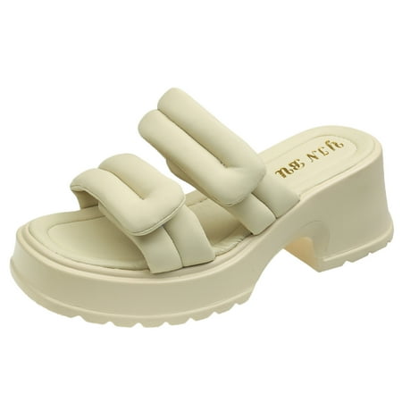 Sandals Women Fashion Wedges Summer Fashion Square Head Thick Base Increase Casual Thick Heels Going Out On The Beach Solid Color Sandals Shoes For Women Dressy Low Heel
Sandals Women Fashion Wedges Summer Fashion Square Head Thick Base Increase Casual Thick Heels Going Out On The Beach Solid Color Sandals Shoes For Women Dressy Low Heel
