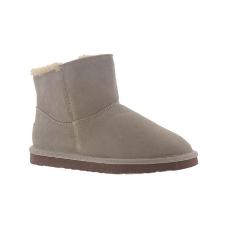 Bearpaw Womens Norah Suede Wool Lined Booties Ivory 9 Medium (B M)
