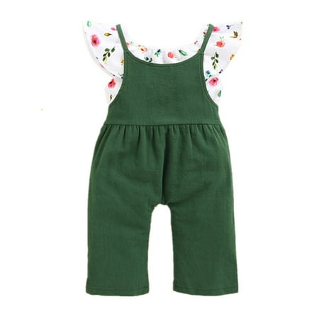 EYIIYE Toddler Kids Girl Summer Ruffle Flower Print Top Overall Bib Pants Outfit 1-5 Years
EYIIYE Toddler Kids Girl Summer Ruffle Flower Print Top Overall Bib Pants Outfit 1-5 Years