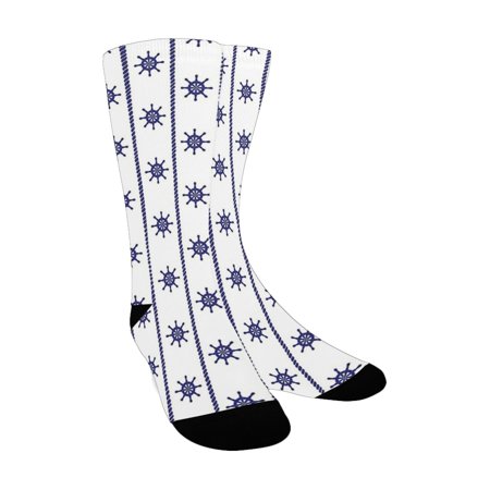 Ships Wheel Decor Collection Ship Steering Wheels Pattern in Vertical Line Seaman Navigate Lifebuoy Custom Socks for Women
Ships Wheel Decor Collection Ship Steering Wheels Pattern in Vertical Line Seaman Navigate Lifebuoy Custom Socks for Women