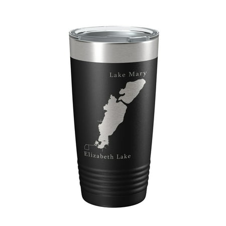 Lakes Mary & Elizabeth Map Tumbler Travel Mug Insulated Laser Engraved Coffee Cup Illinois Wisconsin 20 oz Black
Lakes Mary & Elizabeth Map Tumbler Travel Mug Insulated Laser Engraved Coffee Cup Illinois Wisconsin 20 oz Black