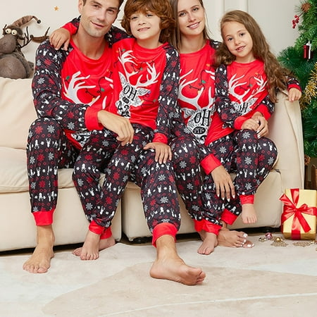 TOFOTL Christmas Parent Child Family Set Home Furnishings Christmas Pajamas Two Piece Set
TOFOTL Christmas Parent Child Family Set Home Furnishings Christmas Pajamas Two Piece Set