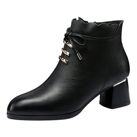 Qufokar Knee Boots for Women Wide Calf Boots Heels for Women Winter Fashion Women Solid Color Autumn Thick Sole Square Heels Zipper Thin Short Booties Round Toe Shoes
Qufokar Knee Boots for Women Wide Calf Boots Heels for Women Winter Fashion Women Solid Color Autumn Thick Sole Square Heels Zipper Thin Short Booties Round Toe Shoes