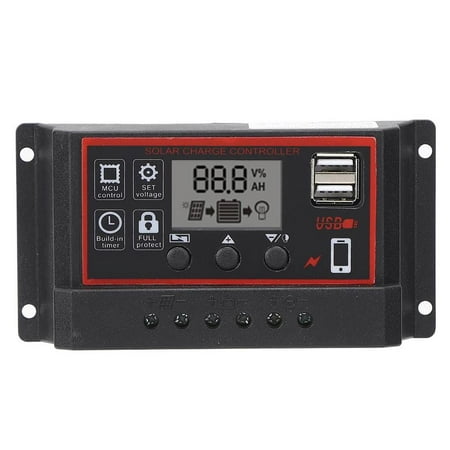 LCD Solar Charge Controller 5V /2.5A Dual USB PWM Cell Panel Regulator Automatic Identification 12V 24V(20A )
LCD Solar Charge Controller 5V /2.5A Dual USB PWM Cell Panel Regulator Automatic Identification 12V 24V(20A )