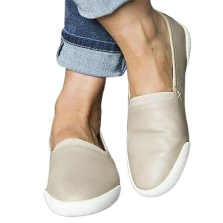 huanledash Women Casual Soft Flat Sole Anti-skid Round Toe Low Top Loafers Walking Shoes
huanledash Women Casual Soft Flat Sole Anti-skid Round Toe Low Top Loafers Walking Shoes