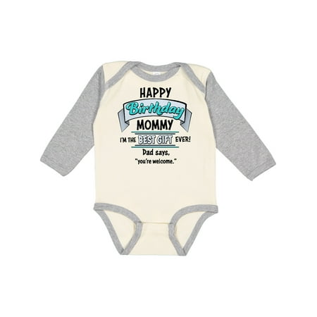 Inktastic Happy Birthday Mommy I m the Best Gift Ever in Blue Gift Baby Boy or Baby Girl Long Sleeve Bodysuit
Inktastic Happy Birthday Mommy I m the Best Gift Ever in Blue Gift Baby Boy or Baby Girl Long Sleeve Bodysuit