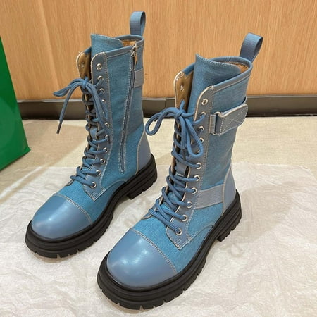 Tdoqot 2022 Boots for Women- Mid-Heel Christmas Gifts Chunky Heel Casual Women s Mid Calf Boots Blue 36
Tdoqot 2022 Boots for Women- Mid-Heel Christmas Gifts Chunky Heel Casual Women s Mid Calf Boots Blue 36