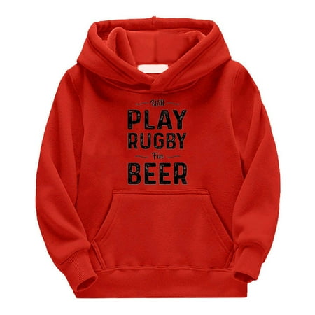 CHAOLEI Kids Boys Girls Football Fans Sports Gift Teen Sweatshirt Vintage Rugby Player Sports Retro Rugby Pullover Hoodie -Red 13-14 Years
CHAOLEI Kids Boys Girls Football Fans Sports Gift Teen Sweatshirt Vintage Rugby Player Sports Retro Rugby Pullover Hoodie -Red 13-14 Years