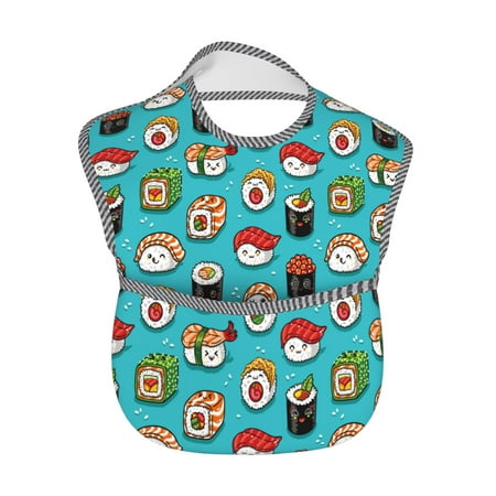 Baby Bibs Waterproof Toddler Bib Cute Sushi Kawaii Feeding Bib With Pocket For Infant
Baby Bibs Waterproof Toddler Bib Cute Sushi Kawaii Feeding Bib With Pocket For Infant