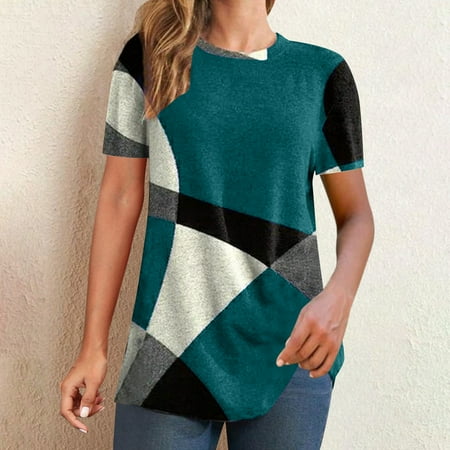 Mrat Short Sleeve Round-Neck Blouses & Shirts Bustier Tops For Women Ladies Fashion Comfortable Casual Round Neck Short Sleeve Print Top Blouse Short Sleeve Tops For Female
Mrat Short Sleeve Round-Neck Blouses & Shirts Bustier Tops For Women Ladies Fashion Comfortable Casual Round Neck Short Sleeve Print Top Blouse Short Sleeve Tops For Female
