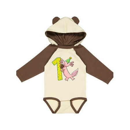 Inktastic 1st Birthday Axolotl with Ice Cream Gift Baby Boy or Baby Girl Long Sleeve Bodysuit
Inktastic 1st Birthday Axolotl with Ice Cream Gift Baby Boy or Baby Girl Long Sleeve Bodysuit