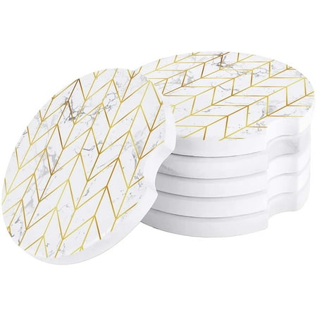 FMSHPON Geometric Yellow Line Herringbone Marble Style Set of 2 Car Coaster for Drinks Absorbent Ceramic Stone Coasters Cup Mat with Cork Base for Home Kitchen Room Coffee Table Bar Decor
FMSHPON Geometric Yellow Line Herringbone Marble Style Set of 2 Car Coaster for Drinks Absorbent Ceramic Stone Coasters Cup Mat with Cork Base for Home Kitchen Room Coffee Table Bar Decor
