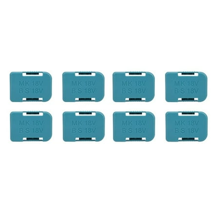 8Pcs Battery Storage Rack Battery Holder Case for 18V Fixing Devices(Blue)