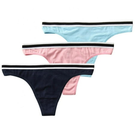 3-Pack Women Cotton Thongs Elastic Waistband T-back G-string Striped Panties Low-Rise Panty Ladies Intimates
3-Pack Women Cotton Thongs Elastic Waistband T-back G-string Striped Panties Low-Rise Panty Ladies Intimates