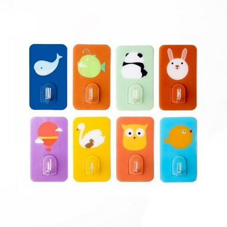 Cute Sticky Hooks/Adhesive Hooks 8 Pack. Water Proof Decorative Wall Hook with Cartoon Designs Great for Kids Teens. Hanger for Office Home Bedroom Bathroom or Kitchen
Cute Sticky Hooks/Adhesive Hooks 8 Pack. Water Proof Decorative Wall Hook with Cartoon Designs Great for Kids Teens. Hanger for Office Home Bedroom Bathroom or Kitchen