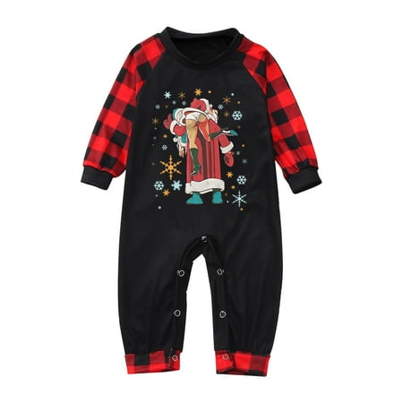 Sanfanil Parent Child Baby Outfit Parent Child Warm Christmas Set Plaid Printed Home Wear Pajamas Baby Jumpsuit Romper
Sanfanil Parent Child Baby Outfit Parent Child Warm Christmas Set Plaid Printed Home Wear Pajamas Baby Jumpsuit Romper