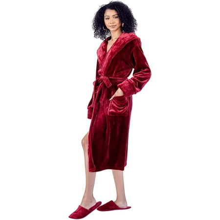 LOTUS LINEN Women Plush Hooded Robes - Women s Fleece Long Bathrobe with Hood
LOTUS LINEN Women Plush Hooded Robes - Women s Fleece Long Bathrobe with Hood