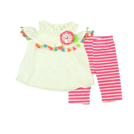 Pre-owned Rare Editions Girls White | Pink | Stripes Apparel Sets size: 18 Months
Pre-owned Rare Editions Girls White | Pink | Stripes Apparel Sets size: 18 Months