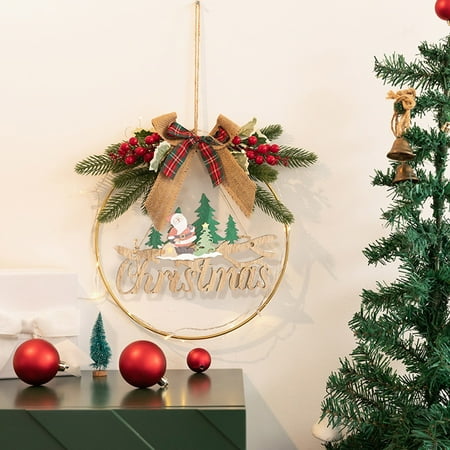 TANGNADE Christmas Decoration Store Window Scene Knocker Christmas Wreaths Hang Wall Hanging Pendant
TANGNADE Christmas Decoration Store Window Scene Knocker Christmas Wreaths Hang Wall Hanging Pendant