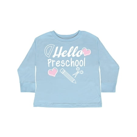 Inktastic Hello Preschool with Hearts and School Supplies Gift Toddler Boy or Toddler Girl Long Sleeve T-Shirt
Inktastic Hello Preschool with Hearts and School Supplies Gift Toddler Boy or Toddler Girl Long Sleeve T-Shirt