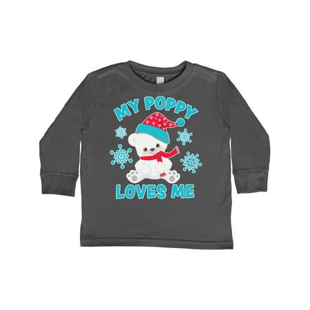 Inktastic Polar Bear My Poppy Loves Me in Santa Hat with Snowflakes Gift Toddler Boy or Toddler Girl Long Sleeve T-Shirt
Inktastic Polar Bear My Poppy Loves Me in Santa Hat with Snowflakes Gift Toddler Boy or Toddler Girl Long Sleeve T-Shirt
