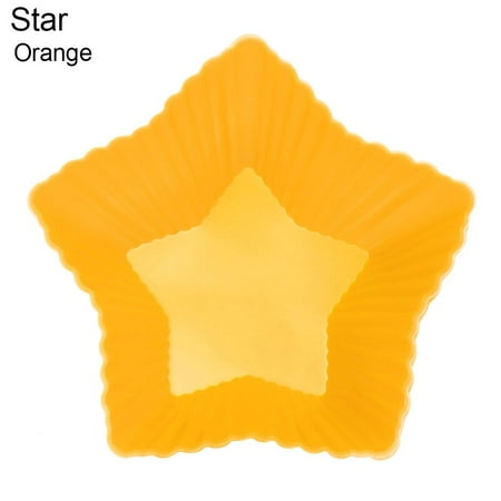 Kitchen Supplies Non-Stick Heat Resistant Reusable Cake Muffin Making Cake Molds Silicone Cupcake Mold Candy DIY ORANGE STAR
Kitchen Supplies Non-Stick Heat Resistant Reusable Cake Muffin Making Cake Molds Silicone Cupcake Mold Candy DIY ORANGE STAR