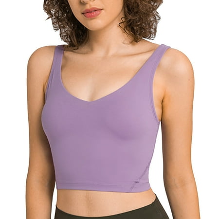Women s Padded Sports Bra Fitness Workout Running Shirt Yoga Vest