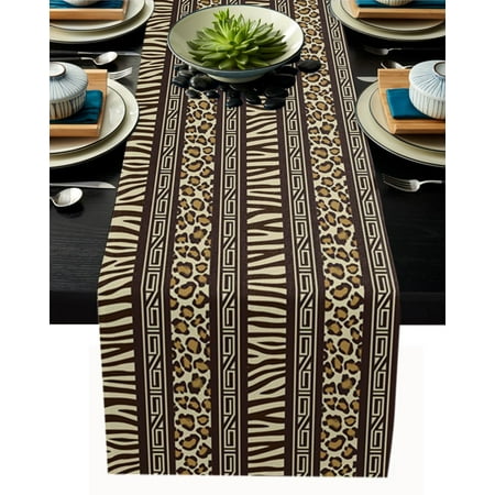 Animal Leopard Skin Retro Black Rustic Table Runner Home Dining Room Decor Table Cloth Wedding Christmas Party Table Runners -72x13 inches
Animal Leopard Skin Retro Black Rustic Table Runner Home Dining Room Decor Table Cloth Wedding Christmas Party Table Runners -72x13 inches