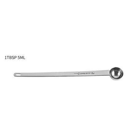 Long Handle Stainless Steel Coffee Spoon Stirring Spoon Graduated Spoon