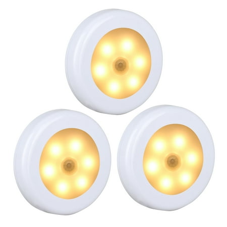 EEEkit Motion Sensor Puck Lights Wireless 6 LED Under Cabinet Lighting Battery Powered (3Pcs Warm White)
EEEkit Motion Sensor Puck Lights Wireless 6 LED Under Cabinet Lighting Battery Powered (3Pcs Warm White)