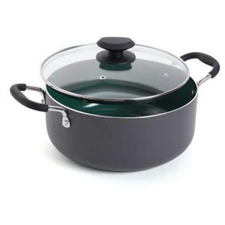 Gibson Home Cookware - 1.25 Gal Dutch Oven, Lid - Ceramic, Glass Lid (92138-02)